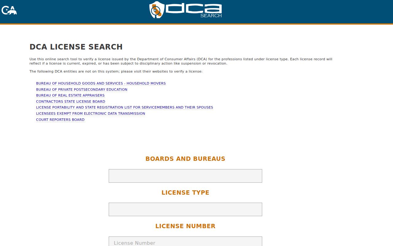 Ontario residents directory California public license search