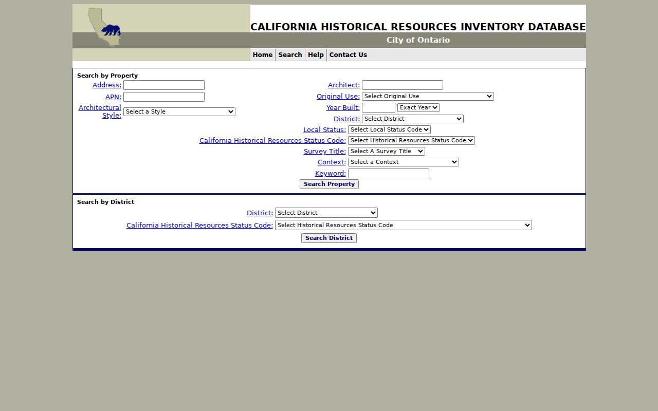Ontario street directory historic resources address search
